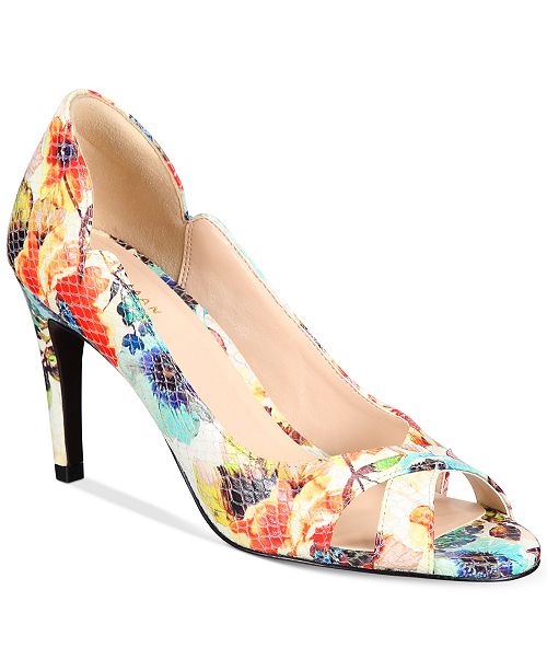 Cole Haan Jacinda Peep Toe Pumps Created For Macy S Reviews Pumps Shoes Macy S