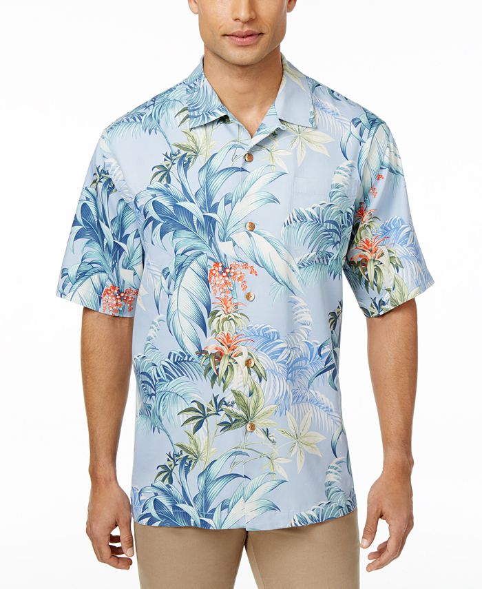 Tommy Bahama Men's Tropical Falls Floral-Print Silk Shirt - Macy's