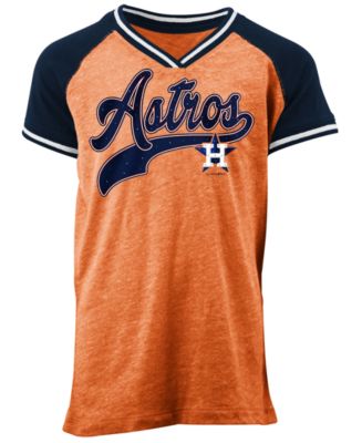 5th & Ocean Houston Astros Big Girls Camo V-Neck T-shirt - Macy's