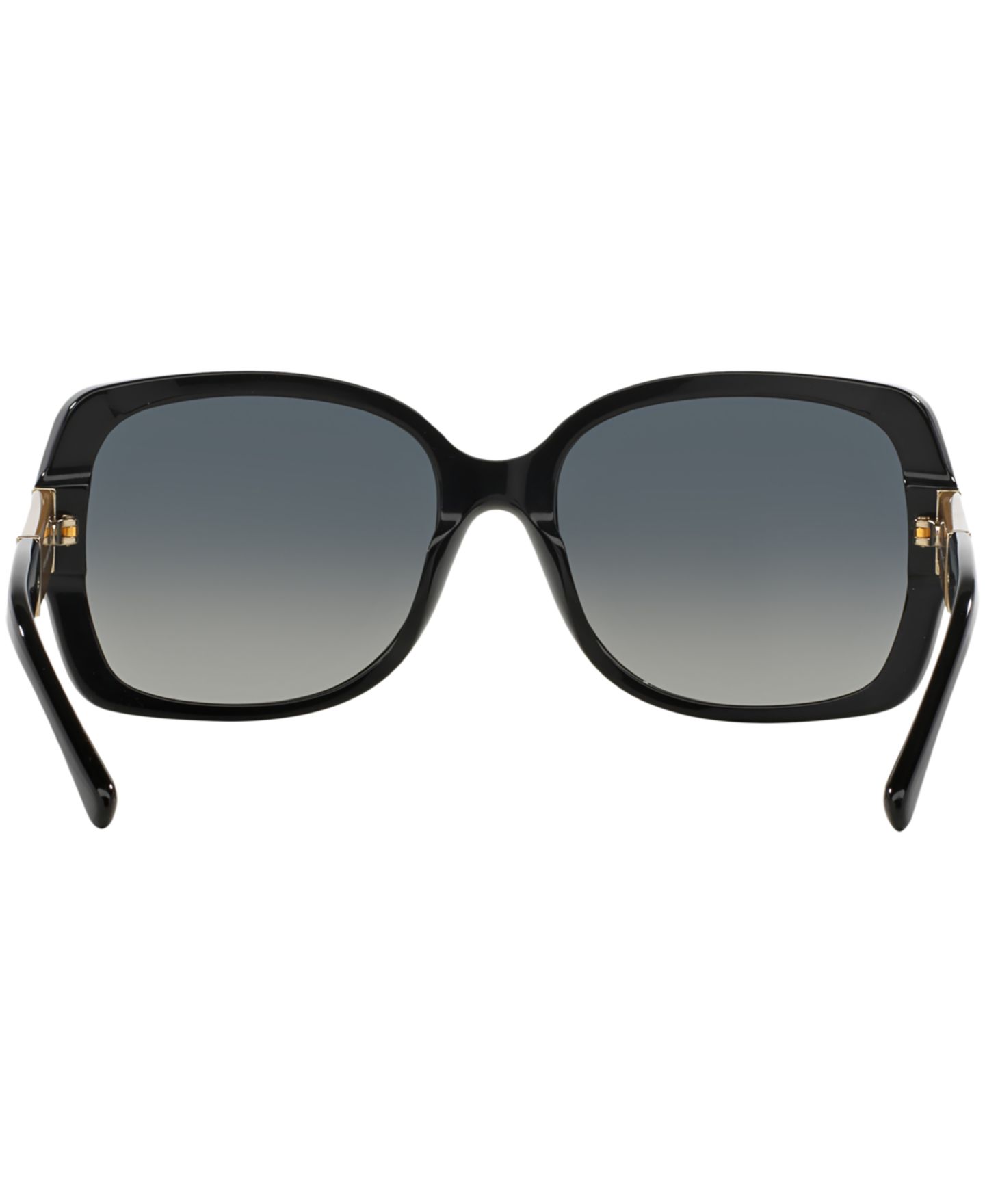 Женские солнцезащитные очки Burberry Polarized Sunglasses, BE4160P, цвет: Чёрный / Серый градиентный — фото 5