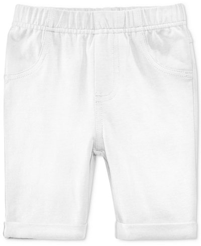 First Impressions Solid Bermuda Shorts, Baby Girls (0-24 months), Only at Macy's