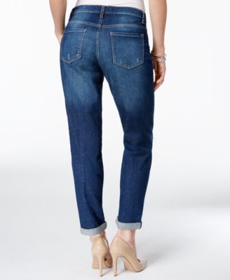 Vintage America Blues Women's Gratia Bestie Boyfriend Jeans - Distressed Denim With 5 Pockets & Cuffed Hem, 27" Inseam - View #2