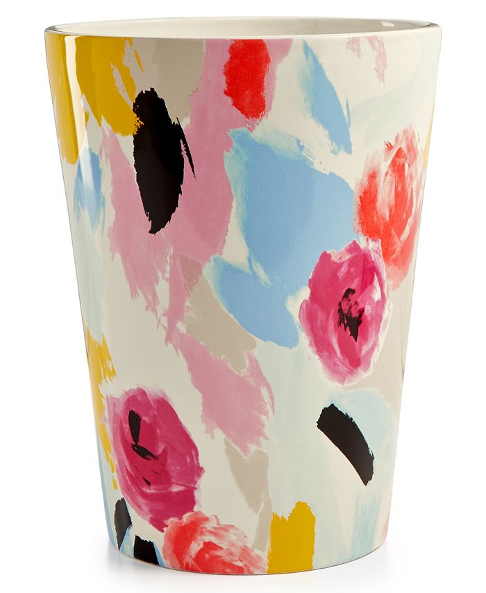 kate spade new york Paintball Floral Wastebasket & Reviews - Bathroom  Accessories - Bed & Bath - Macy's
