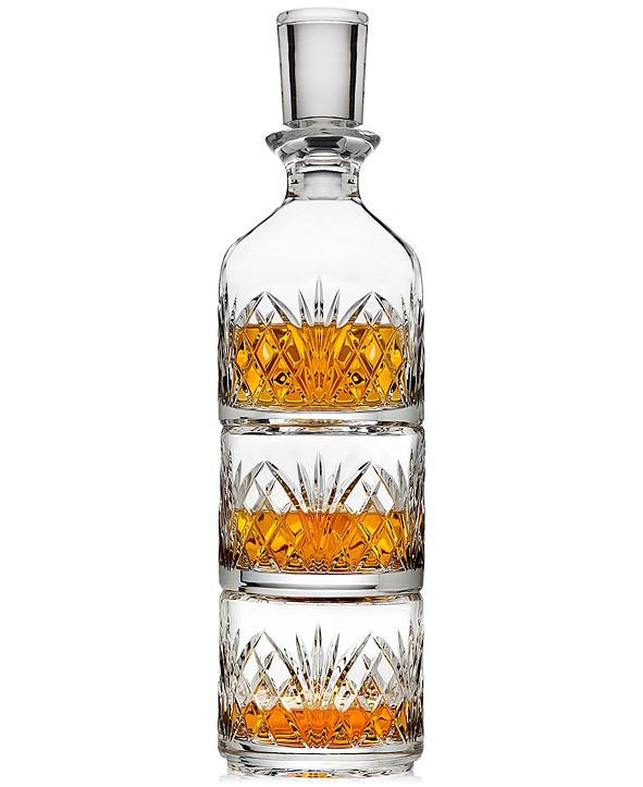 Godinger Dublin Stackable Decanter with 2 Glasses & Reviews Bar