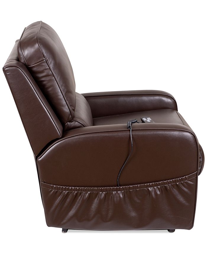 Furniture Karwin Leather Power Lift Reclining Chair & Reviews Furniture Macy's