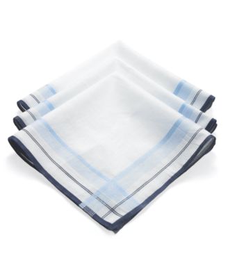 Club Room - Handkerchiefs, Cotton Assorted 3 Pack Box Set Handkerchiefs