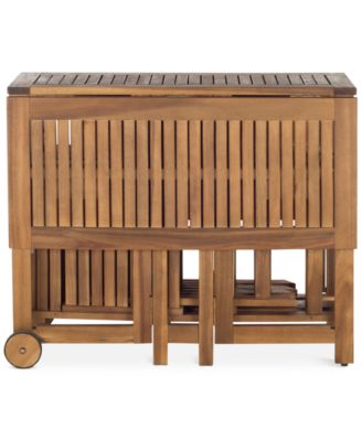 Kinsie Outdoor 5-Pc. Dining Set (1 Dining Table & 4 Chairs)