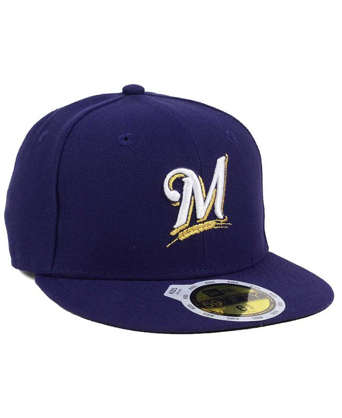New Era Kids' Milwaukee Brewers Authentic Collection 59FIFTY Cap - Macy's