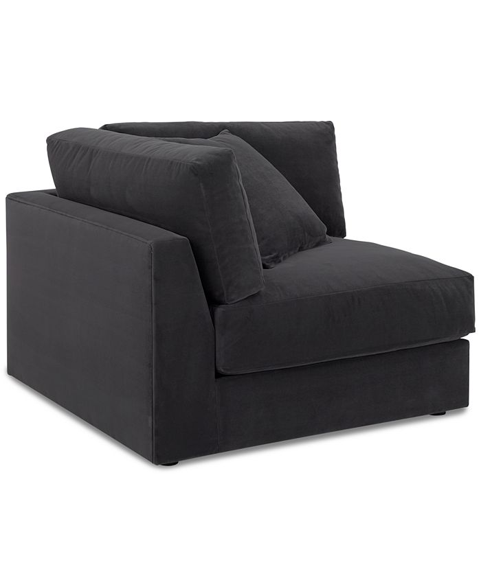 Furniture Aryanna Fabric Corner Wedge Created for Macy s Macy s