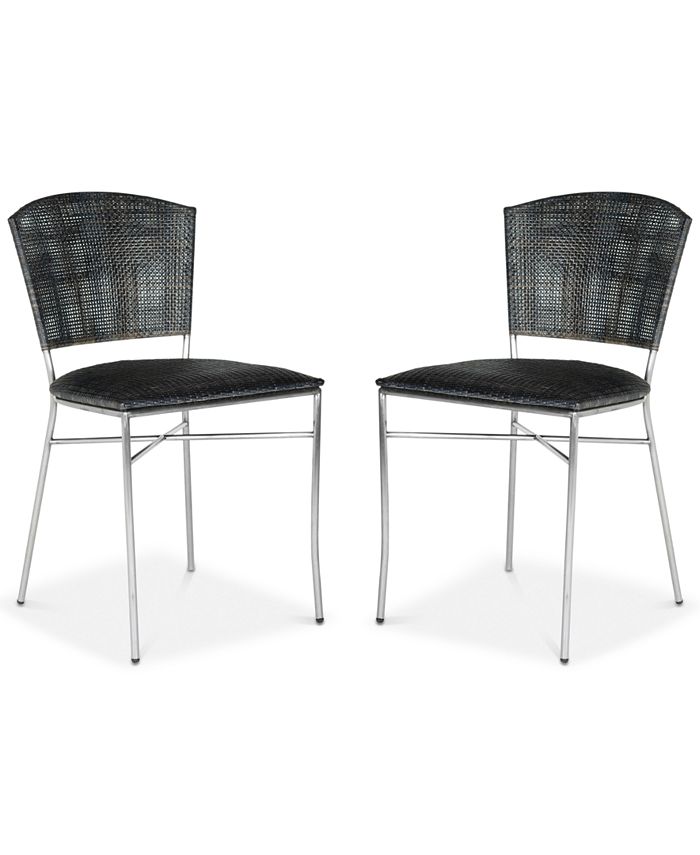 Safavieh - Honner Set of 2 Dining Chairs, Quick Ship