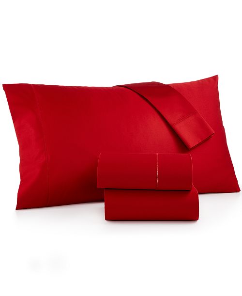 alfani Charter Club LAST ACT Solid 550 Thread Count 100% Cotton 4-Pc. Sheet Set Queen Exclusively at Macy’s Bed & Bath