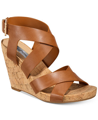 INC International Concepts I.N.C. Women&#39;s Landor Strappy Wedge Sandals, Created for Macy&#39;s ...