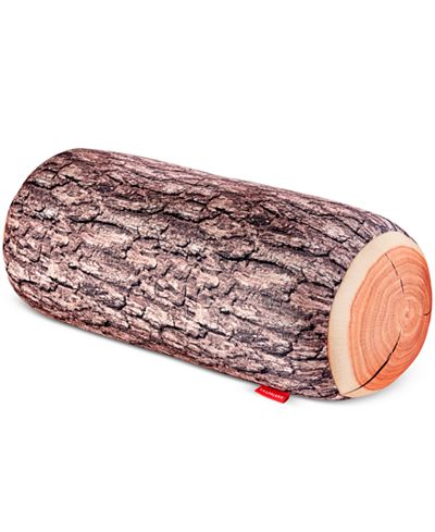 Kikkerland Log Print Pillow