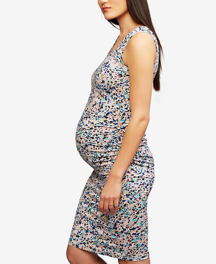 Seraphine Maternity Dot-Print Sheath Dress - Macy's