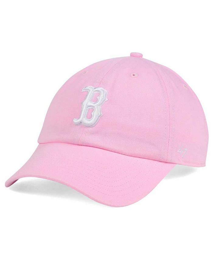 Boston Red Sox 47 Brand Pink Navy Clean Up Adjustable Hat
