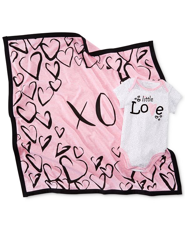 First Impressions XO Cotton Blanket, Baby Girls, Created for Macy's