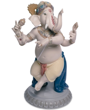 Lladrò Dancing Ganesha Figurine In Multi
