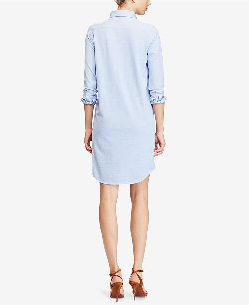 Polo Ralph Lauren Knit Oxford Cotton Shirtdress Dresses Women Macy's