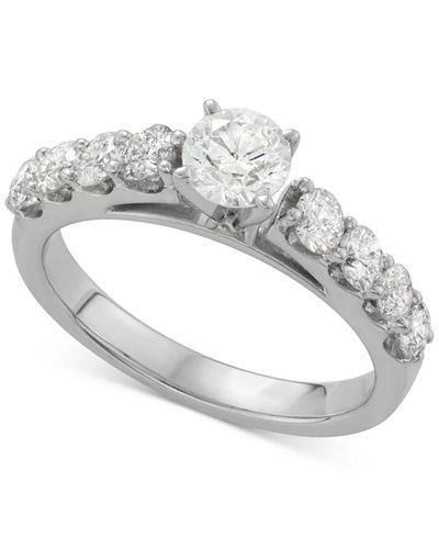 Diamond Engagement Ring (1-1/2 ct. t.w.) in 14k White Gold