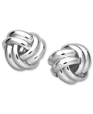 Giani Bernini - Sterling Silver Earrings, Double Knot Stud