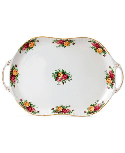 Royal Albert Old Country Roses Handled Serving Platter & Reviews