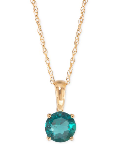 Украшения Macy's Birthstone Pendant in 14k Gold or 14k White Gold