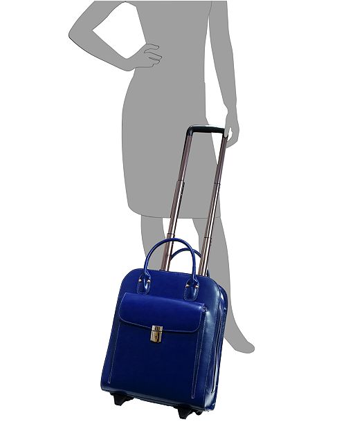 McKlein Uptown Leather Wheeled Laptop Briefcase & Reviews Laptop Bags