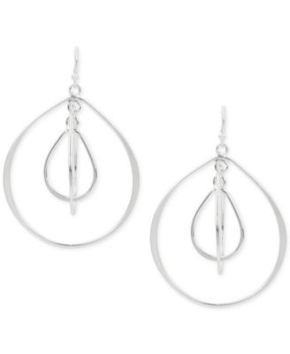 Touch of Silver - Orbital Drop Earrings in Silver-Plate
