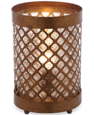 Set of 2 Borden Hurricane Bronze-Finish Table Lamps