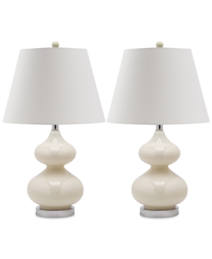 Safavieh Set of 2 Eva Double Gourd Table Lamps
