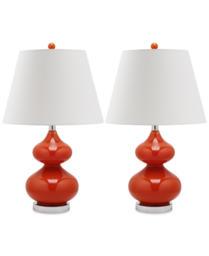 Safavieh Set of 2 Eva Double Gourd Table Lamps