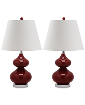 Safavieh Set of 2 Eva Double Gourd Table Lamps