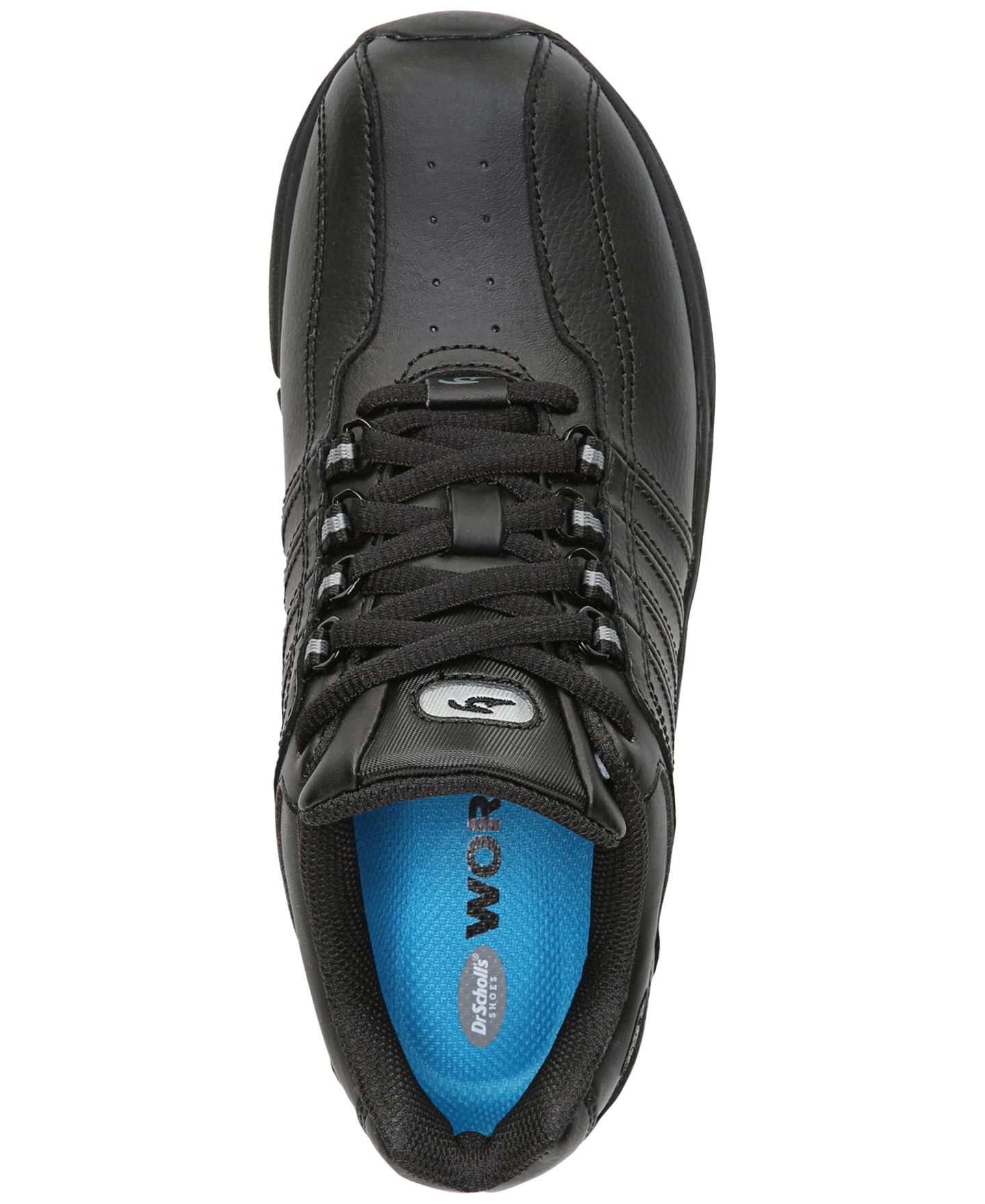 Женские кроссовки Dr. Scholl's Kimberly II Slip-Resistant Work Sneakers, цвет: Чёрный кожаный — фото 4