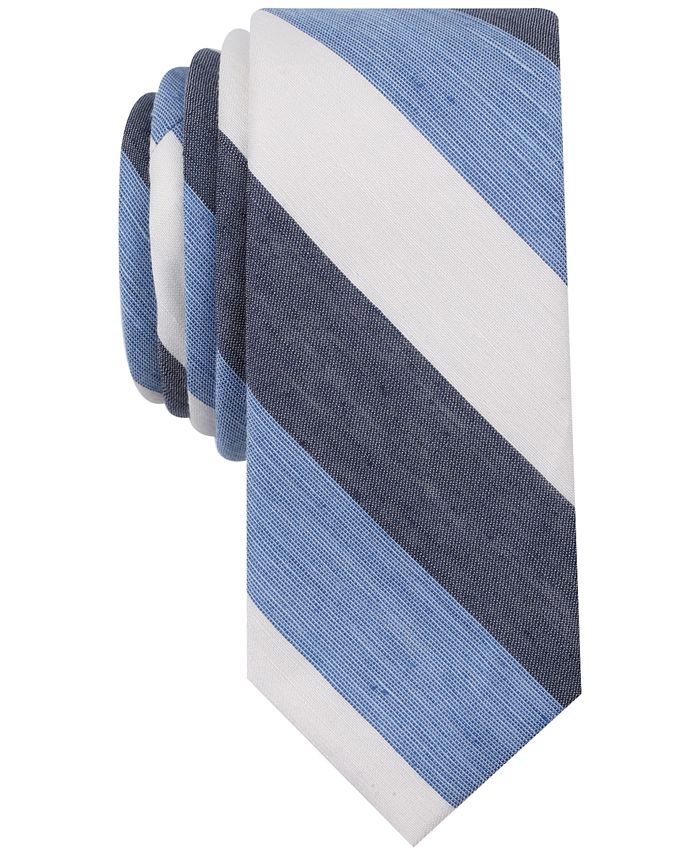 Bar III Men's Addison Stripe Slim Tie, Created for Macy's - Macy's