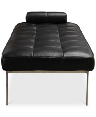 Myia Tufted Leather Daybed, Created for Macy's