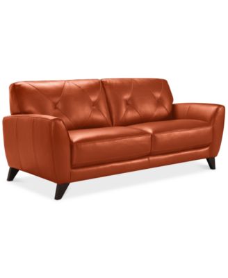 Furniture - Myia Leather Sofa, Only at Macy's