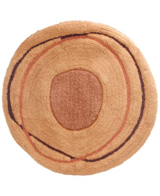 round bath mat