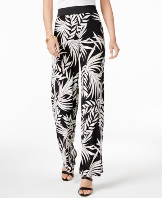 Alfani - Petite Printed Palazzo Pants