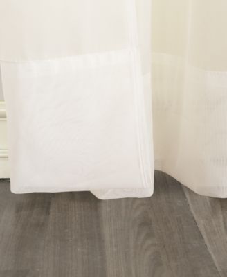 Sheer Voile Rod Pocket Curtain Panel