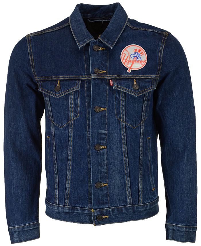 Levi's Men's New York Yankees Denim Trucker Jacket - Macy's