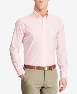 POLO RALPH LAUREN Men'S Standard Fit Cotton Shirt in Pink | ModeSens