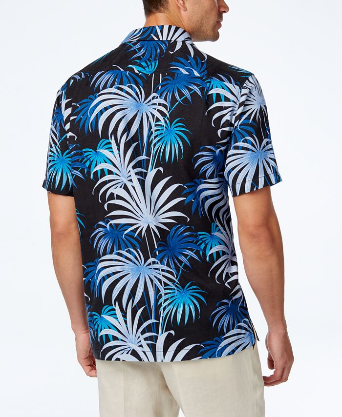 Tommy Bahama Men's Firework Palm Tropical-Print Silk Camp Shirt - Macy's
