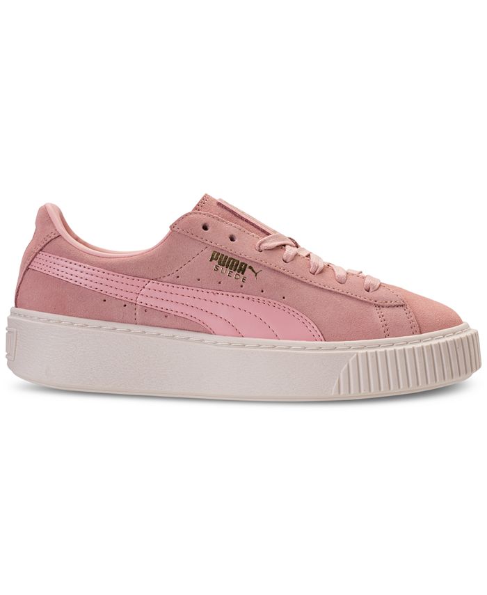 Puma Women's Suede Platform Core Casual Sneakers from Finish Line - Macy's