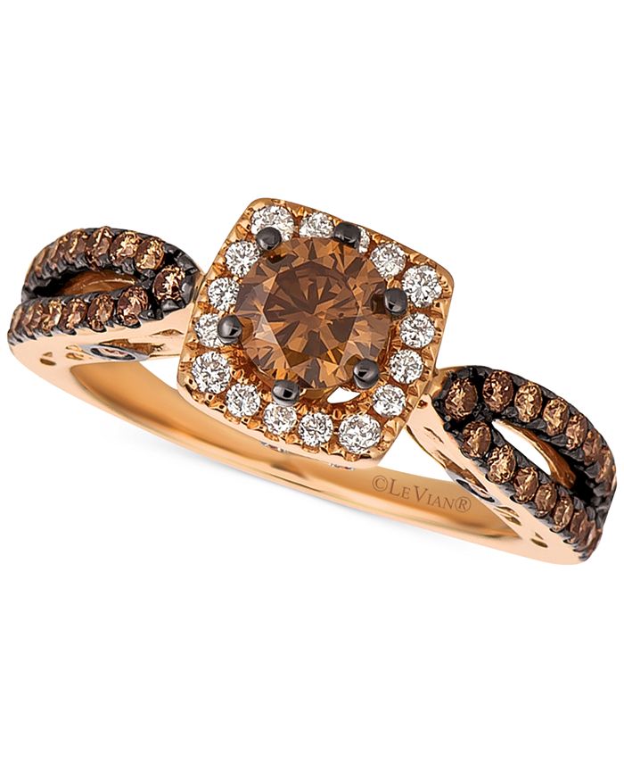 Le Vian Chocolatier® Diamond Engagement Ring (1-1/5 ct. t.w.) in 14k ...
