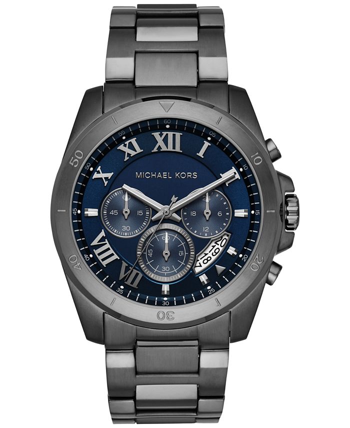 Michael Kors Men s Brecken Chronograph Gunmetal Tone Stainless