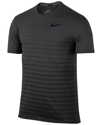 Nike Men's Zonal Cooling Relay Striped Running Top & Reviews - T-Shirts ...