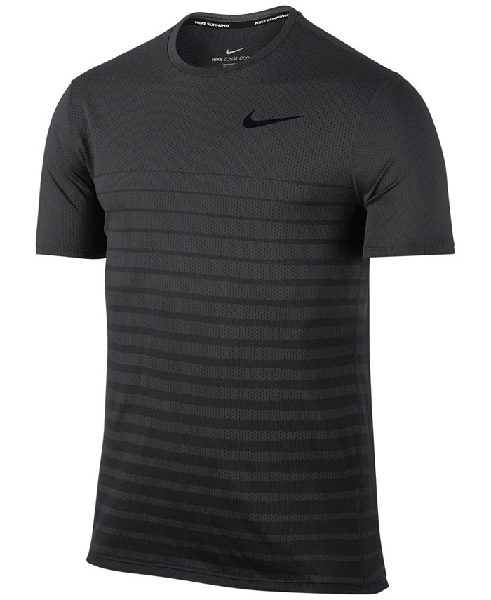 Nike Men's Zonal Cooling Relay Striped Running Top - Macy's