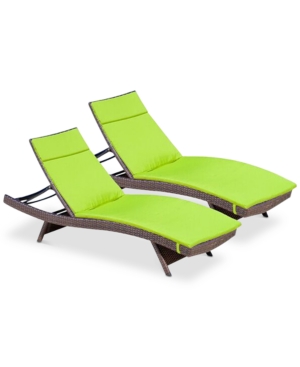 NOBLE HOUSE FARRON CUSHION ADJUSTABLE LOUNGE (SET OF 2)