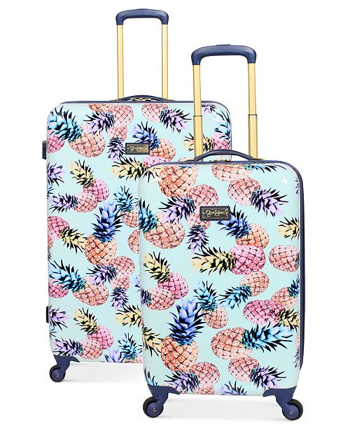 Jessica Simpson Pineapple Hardside Spinner Luggage Collection Luggage