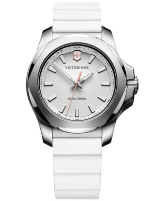 Victorinox Swiss Army - Women's I.N.O.X. White Rubber Strap Watch 37mm 241769